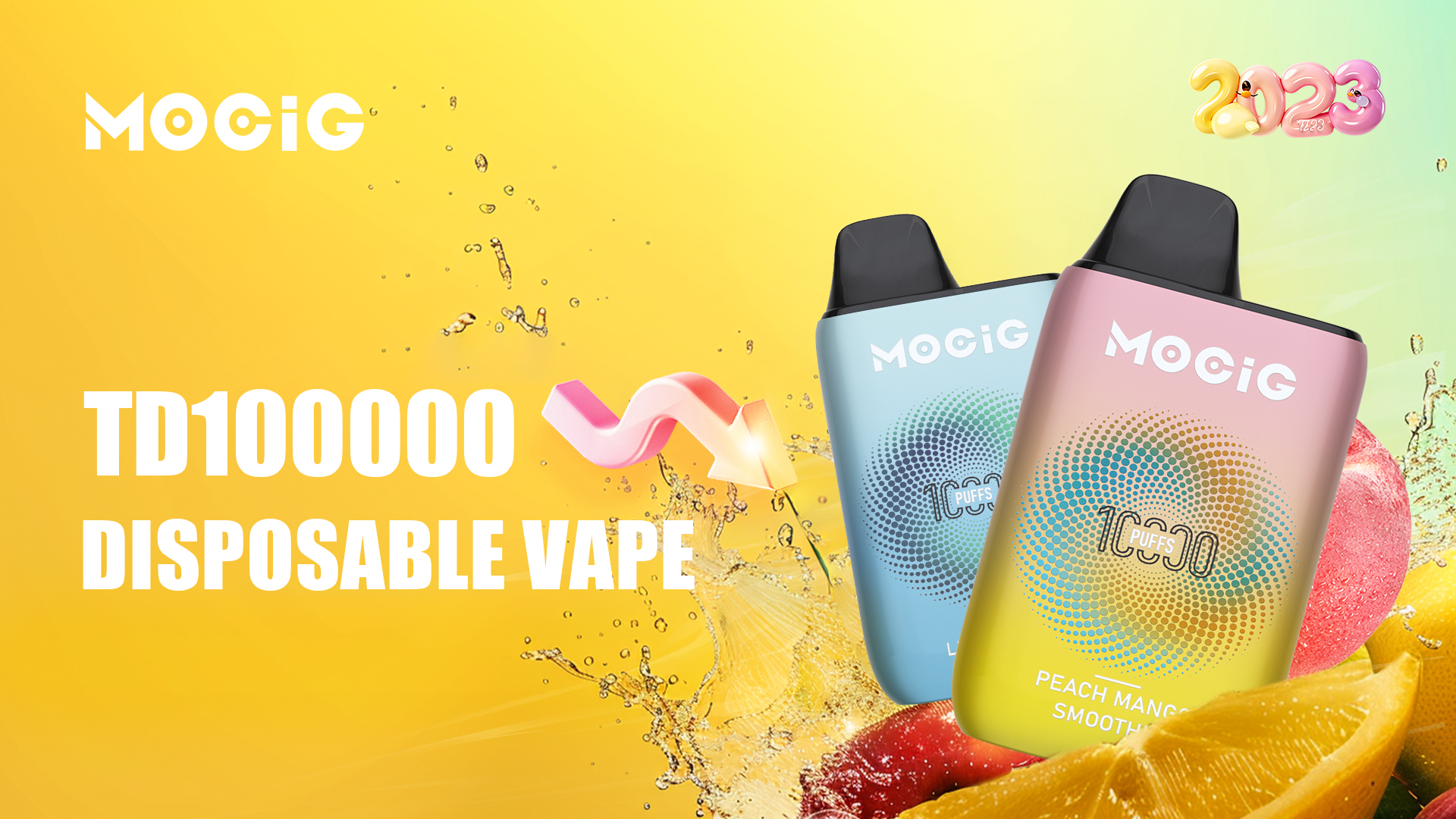 MOCIG TD10000 disposable vape,10 fresh flavors,1.0Ω mesh coils,2% 5% nicotine salts,550mAh battery and LED display screen.