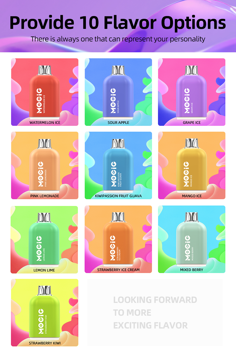 Mocig Disposable Vape LE15000 DTL Smart LED Screen 15000 Puffs E-liqiud Capacity Nicotine 0% 2% 5% Electronic cigarette