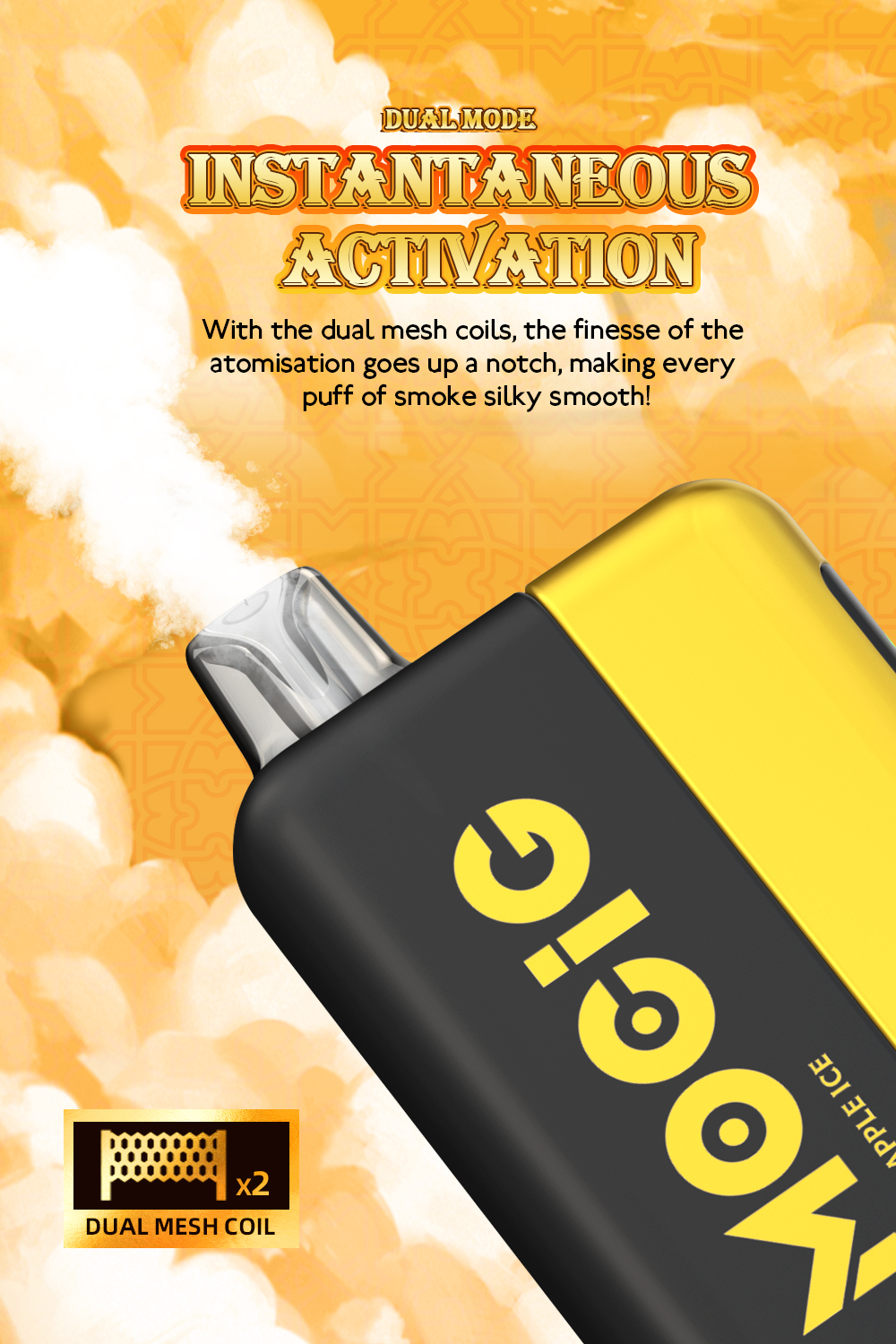 Mocig POD Vape Power Max 30000 Big Smart LED 30000 Puffs 980mAh Battery Capacity Nicotine 0% 2% 5% Electronic cigarette