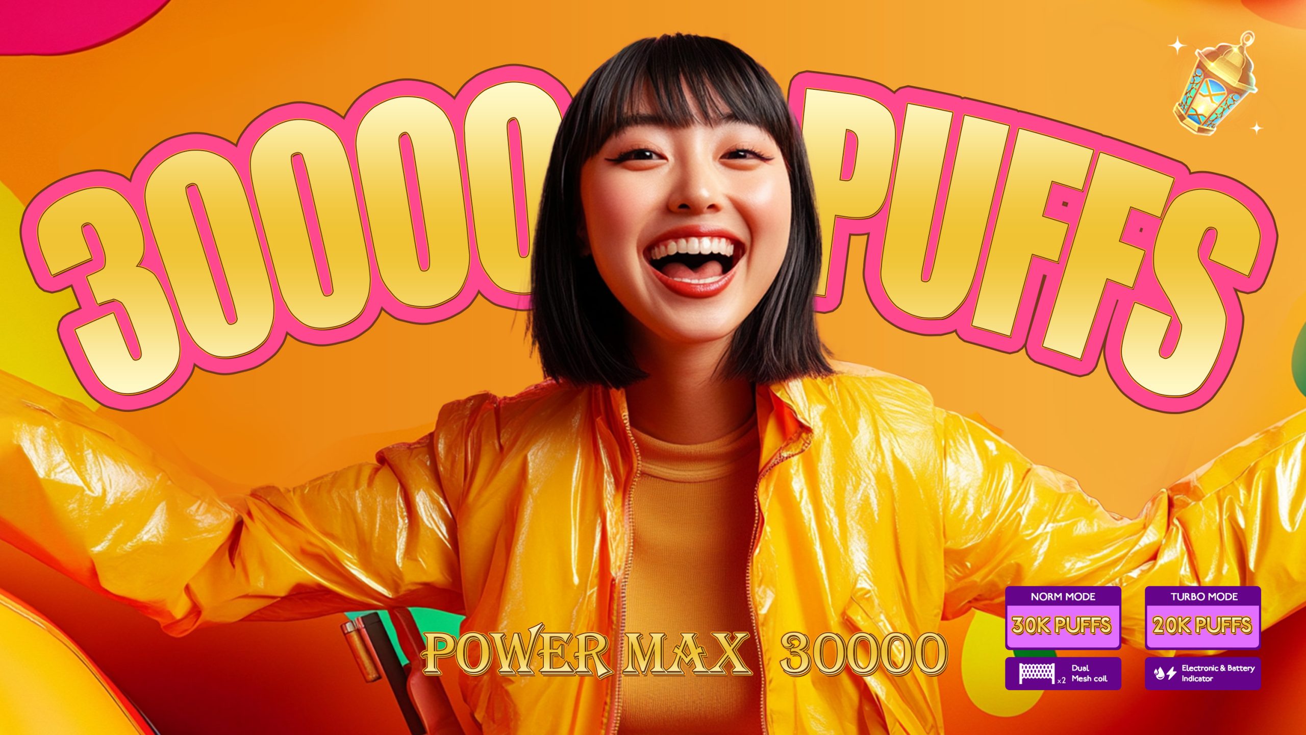 Mocig POD Vape Power Max 30000 Big Smart LED 30000 Puffs 980mAh Battery Capacity Nicotine 0% 2% 5% Electronic cigarette