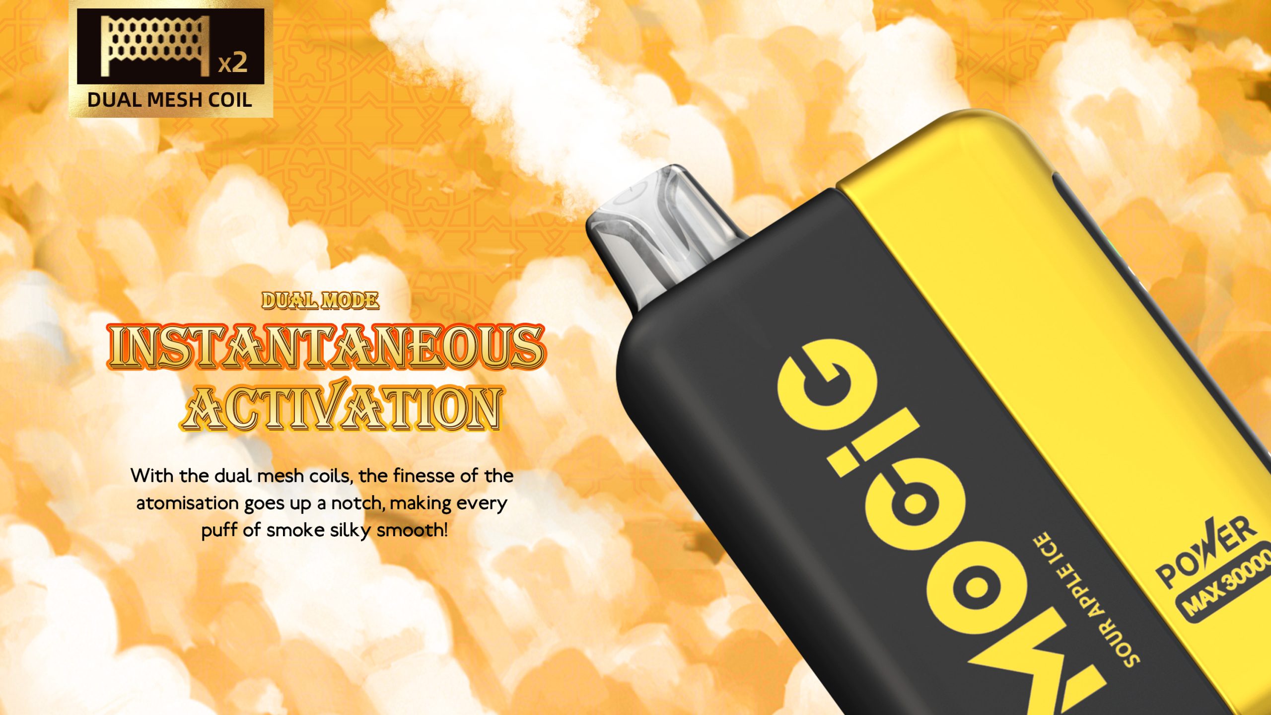 Mocig POD Vape Power Max 30000 Big Smart LED 30000 Puffs 980mAh Battery Capacity Nicotine 0% 2% 5% Electronic cigarette