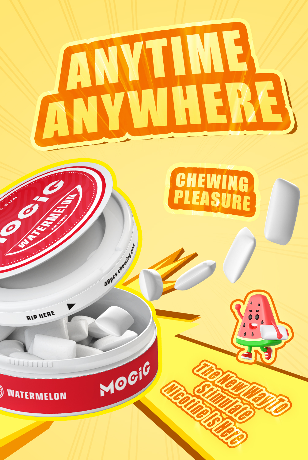 Mocig Nicotine Chewing Gum