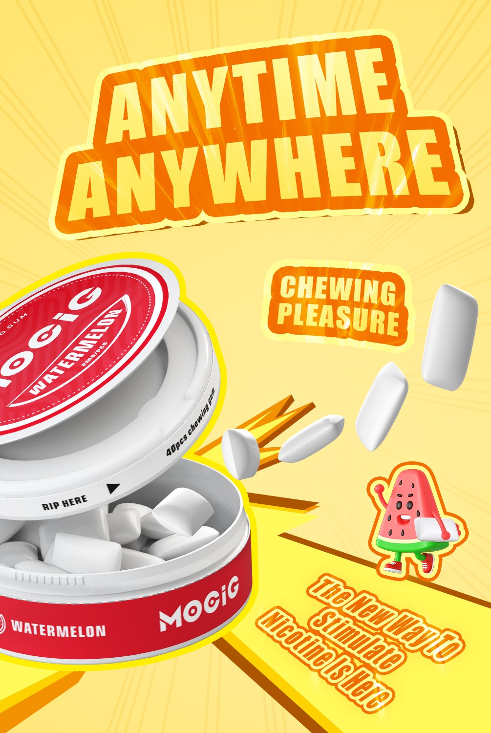 Mocig Nicotine Chewing Gum