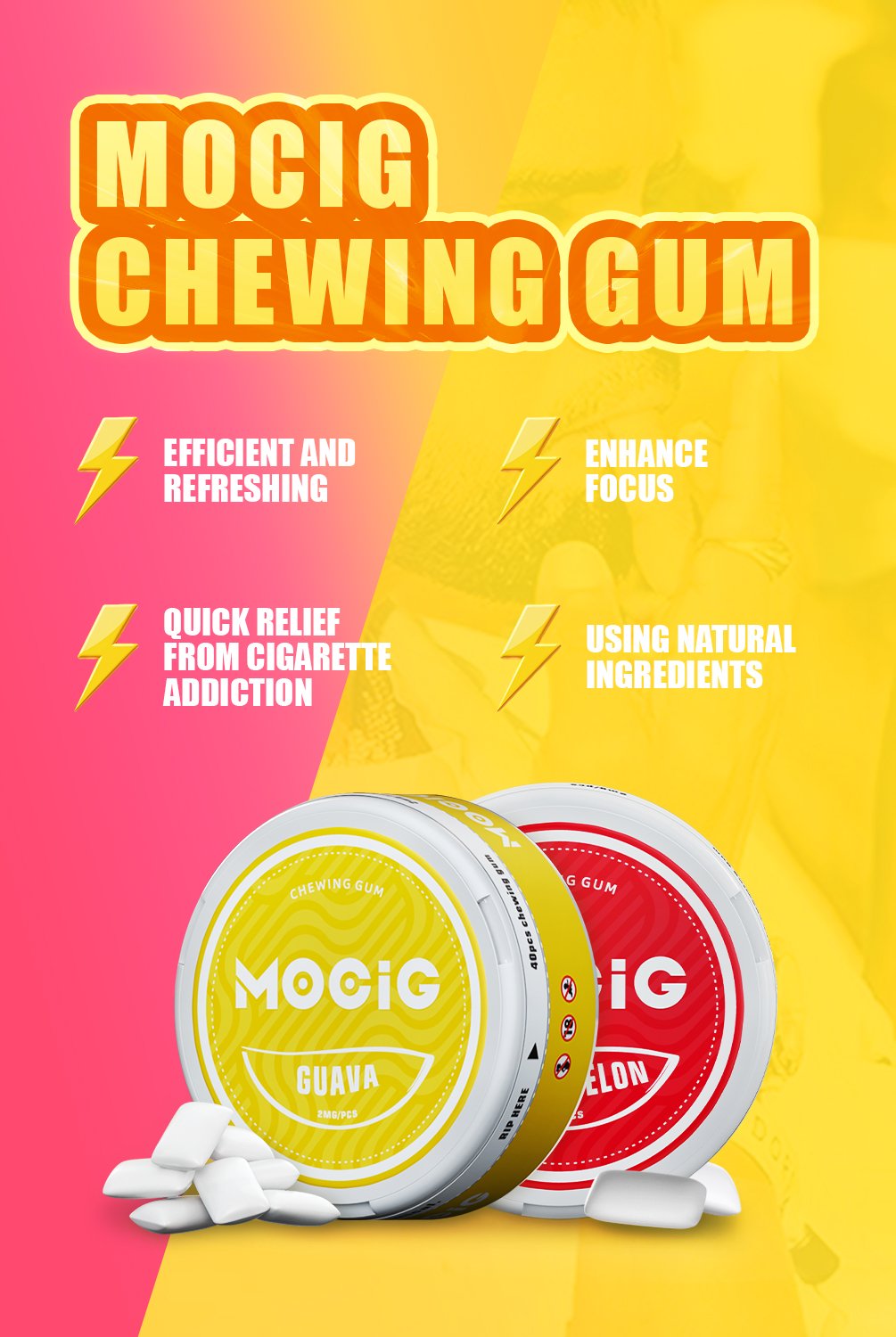 Mocig Nicotine Chewing Gum