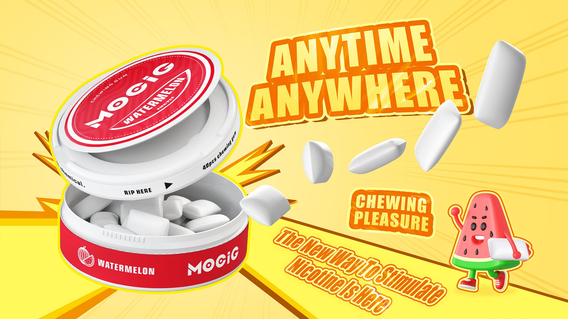 Mocig Nicotine Chewing Gum
