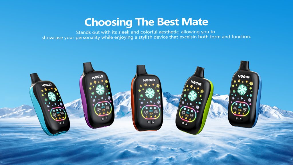 Mocig Disposable Vape ICE POP Adjustable Ice and Nicotine  Full Smart Screen 50K Puffs E-liqiud Capacity Nicotine 0% 2% 5% Electronic cigarette