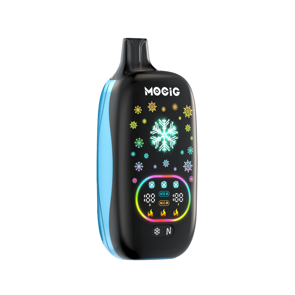 Mocig Disposable Vape ICE POP Adjustable Ice and Nicotine  Full Smart Screen 50K Puffs E-liqiud Capacity Nicotine 0% 2% 5% Electronic cigarette