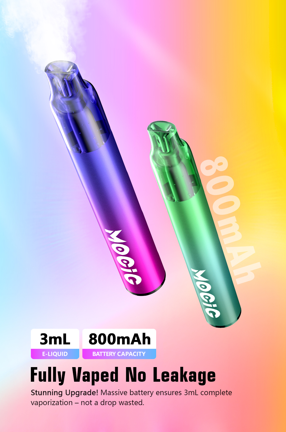 Mocig Disposable Vape Legend Bar Visualized Tank 3ml 10K Puffs E-liqiud Capacity Nicotine 0% 2% 5% Electronic cigarette