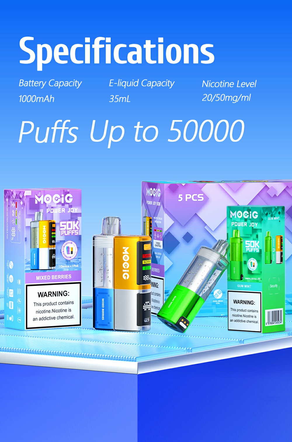 MOCIG vape disposable vape Power Joy,electronic cigarette,e-cigarette,Mogic,Vozol,elfbar,oxbar,lostmary