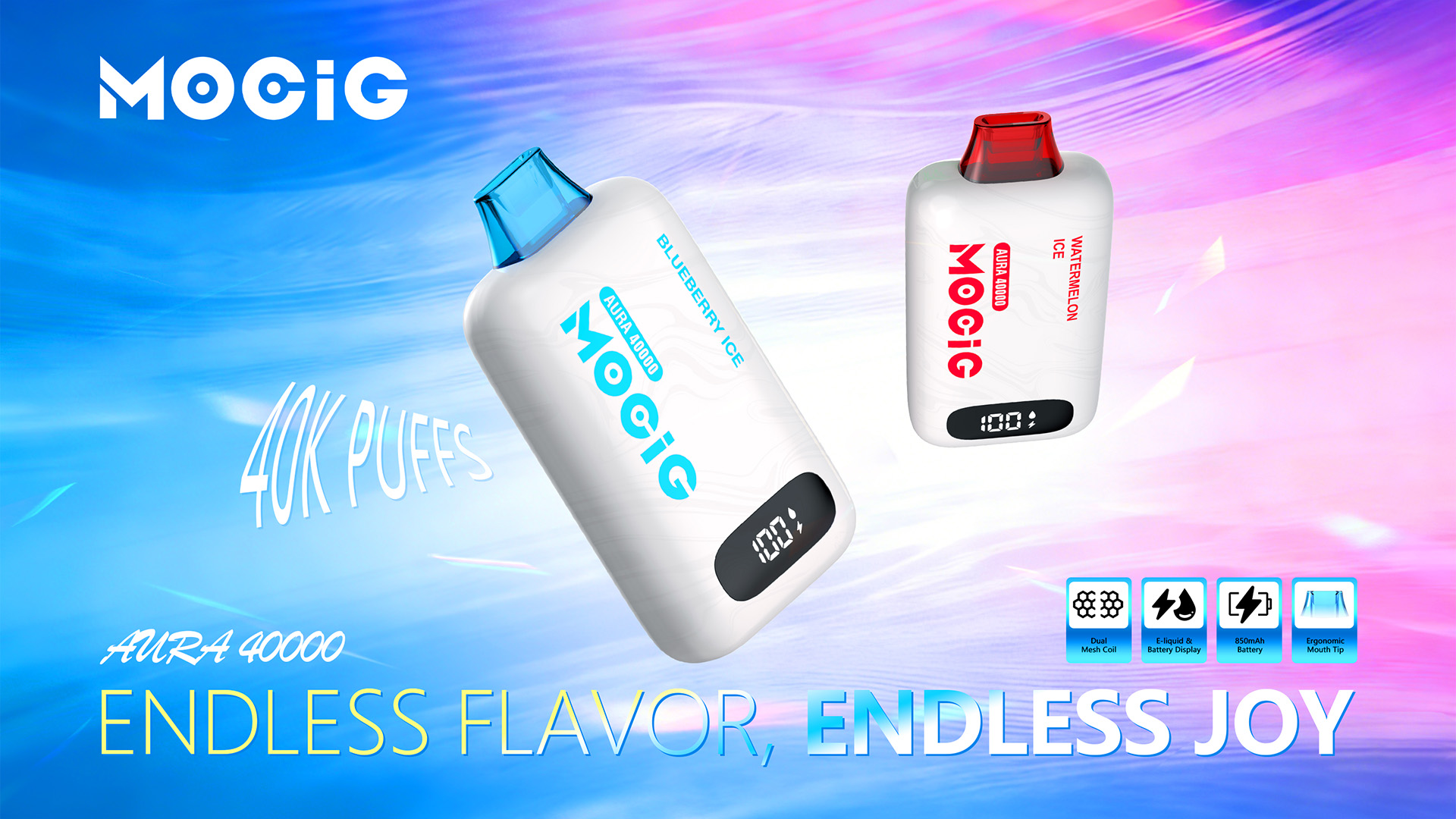 MOCIG vape disposable vape Aura 40K,electronic cigarette,e-cigarette,Mogic,Vozol,elfbar,oxbar,lostmary