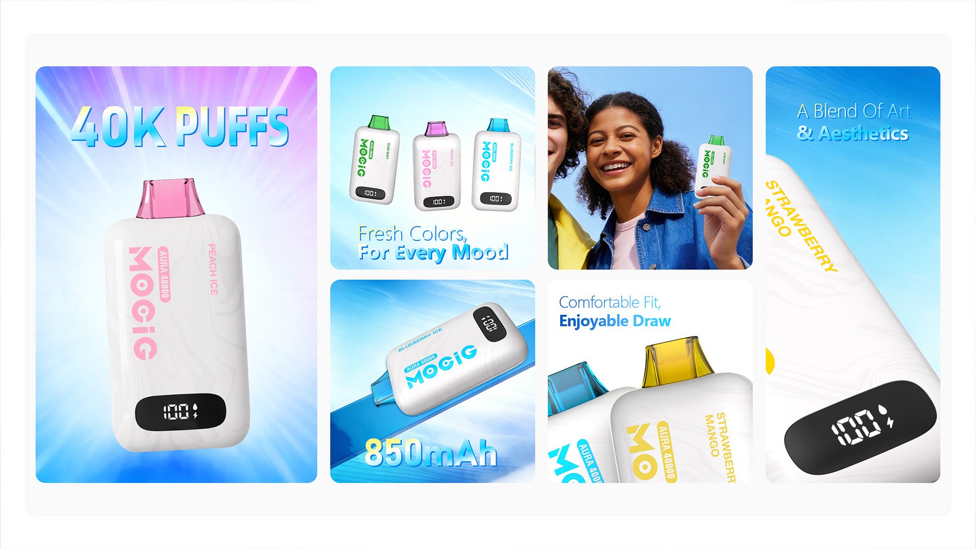 MOCIG vape disposable vape Aura 40K,electronic cigarette,e-cigarette,Mogic,Vozol,elfbar,oxbar,lostmary