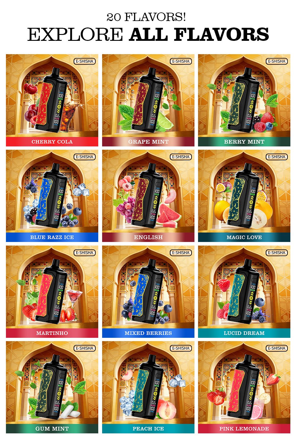 Mocig Disposable Vape LUXE SHISHA DTL E-SHISHA Big Smart LED Screen 70K Puffs E-liqiud Capacity Nicotine 0% 2% 5% Electronic cigarette