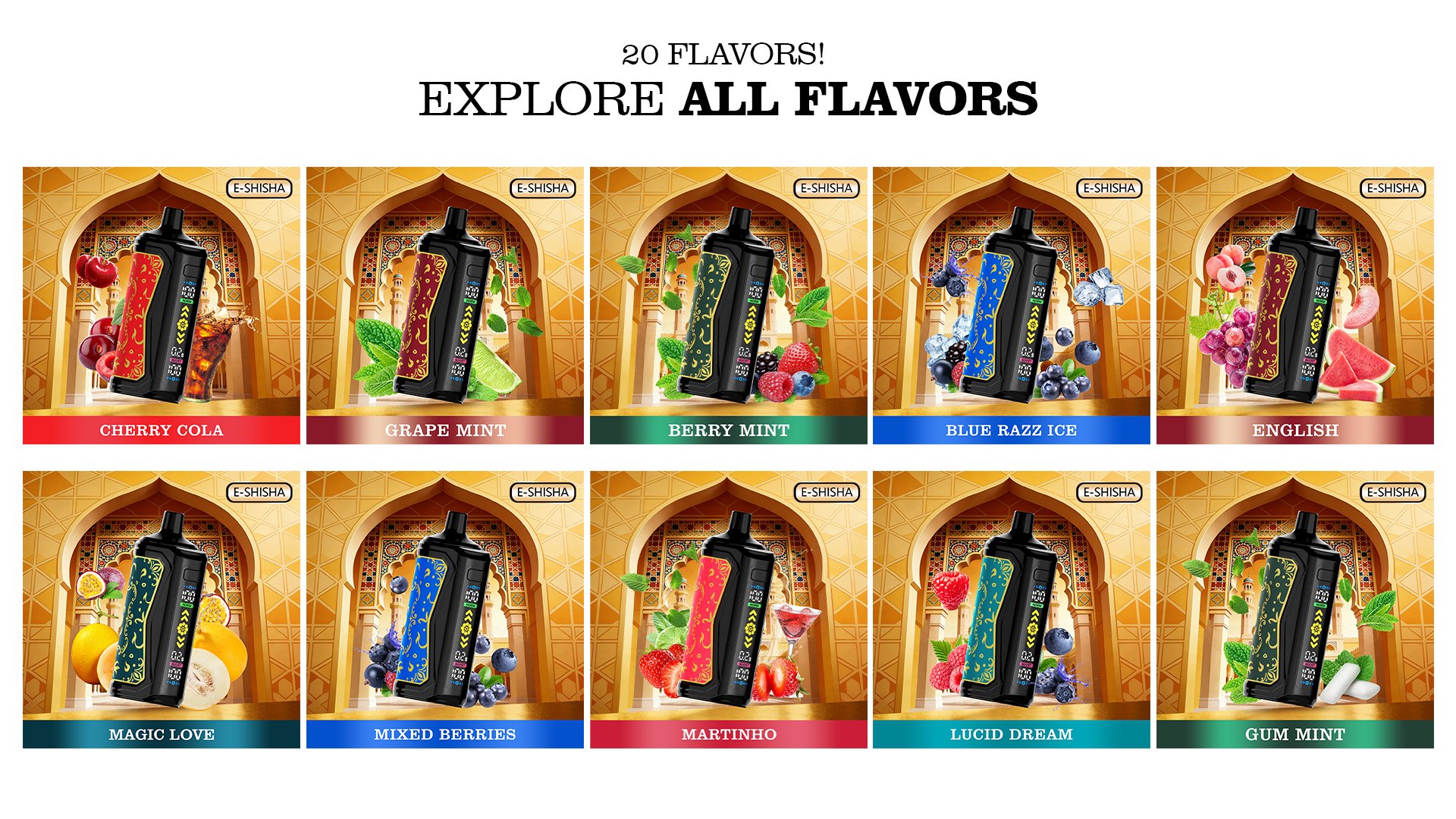 Mocig Disposable Vape LUXE SHISHA DTL E-SHISHA Big Smart LED Screen 70K Puffs E-liqiud Capacity Nicotine 0% 2% 5% Electronic cigarette