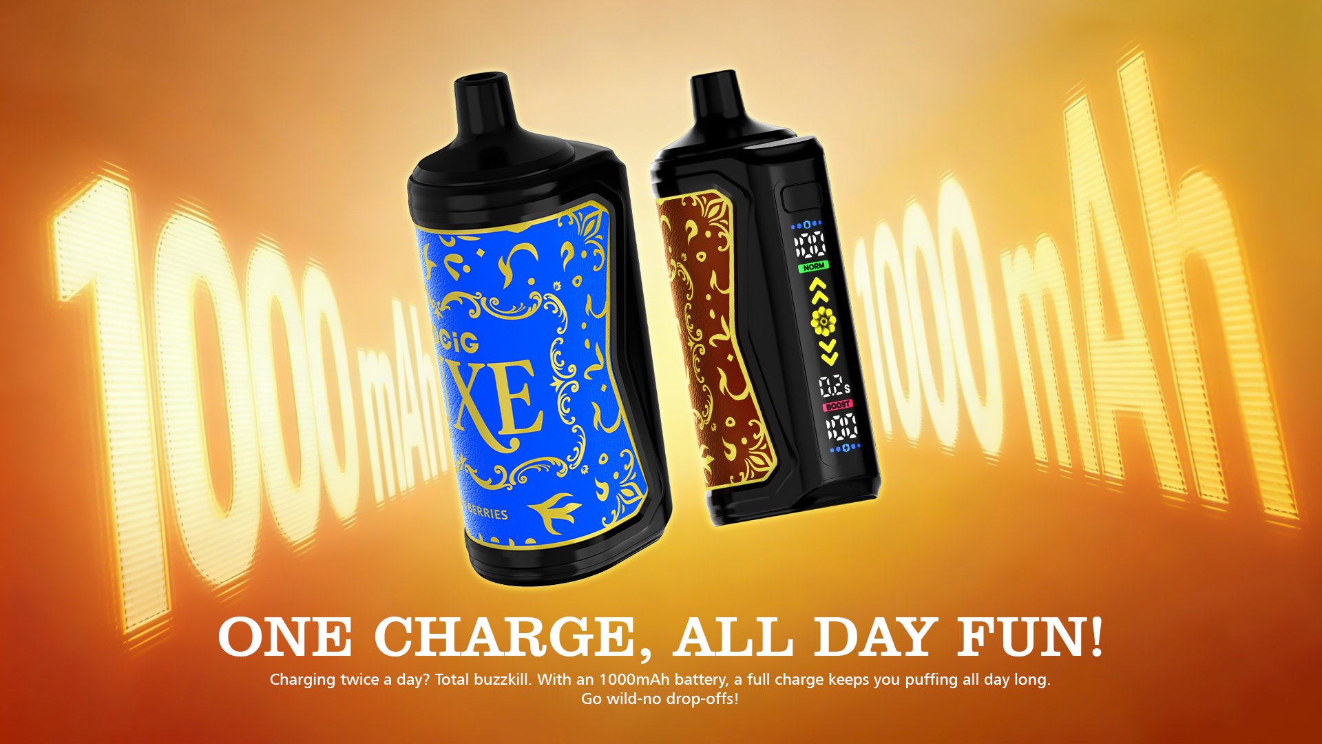 Mocig Disposable Vape LUXE SHISHA DTL E-SHISHA Big Smart LED Screen 70K Puffs E-liqiud Capacity Nicotine 0% 2% 5% Electronic cigarette