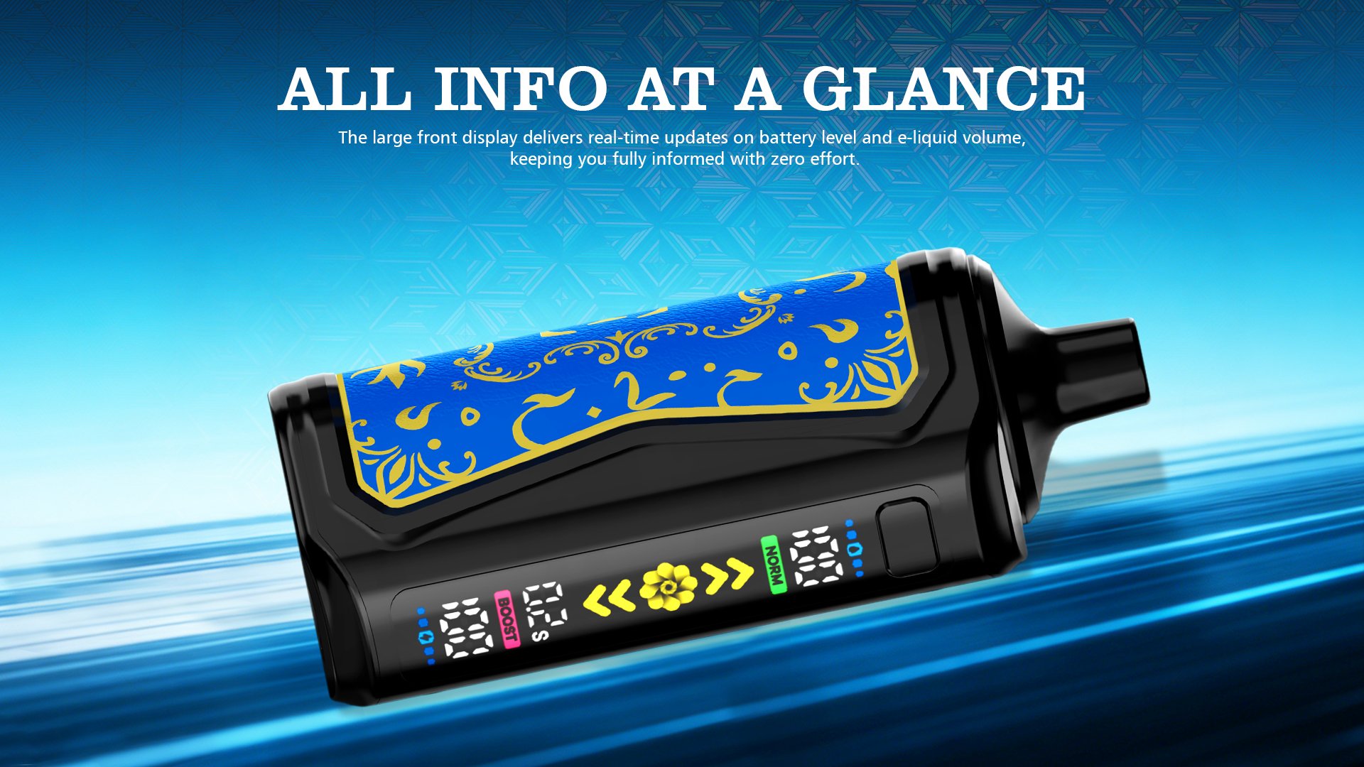 Mocig Disposable Vape LUXE SHISHA DTL E-SHISHA Big Smart LED Screen 70K Puffs E-liqiud Capacity Nicotine 0% 2% 5% Electronic cigarette