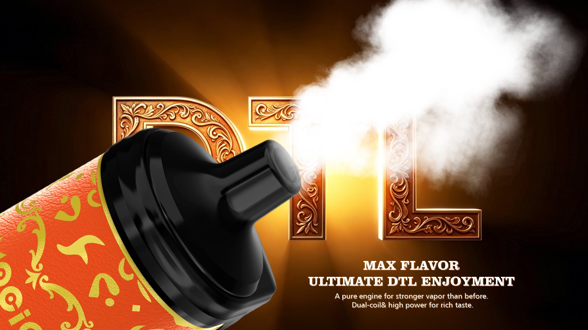 Mocig Disposable Vape LUXE SHISHA DTL E-SHISHA Big Smart LED Screen 70K Puffs E-liqiud Capacity Nicotine 0% 2% 5% Electronic cigarette