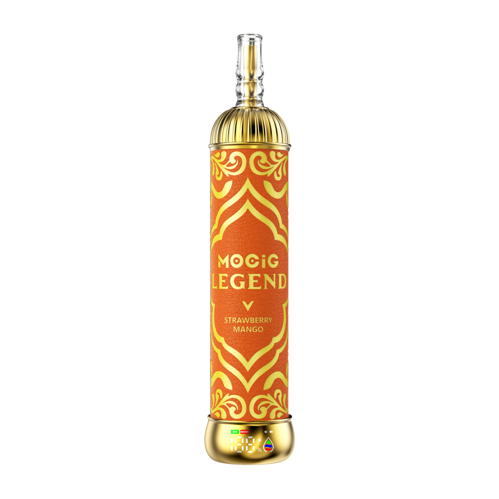 Mocig  Legend SHISHA DTL E-SHISHA Disposable Vape Big Cloud Smart LED Screen 120K Puffs E-liqiud Capacity Nicotine 0% 2% 5% Electronic cigarette