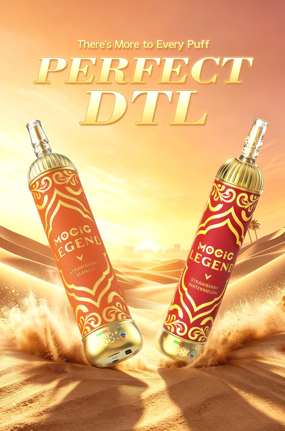 Mocig  Legend SHISHA DTL E-SHISHA Disposable Vape Big Cloud Smart LED Screen 120K Puffs E-liqiud Capacity Nicotine 0% 2% 5% Electronic cigarette