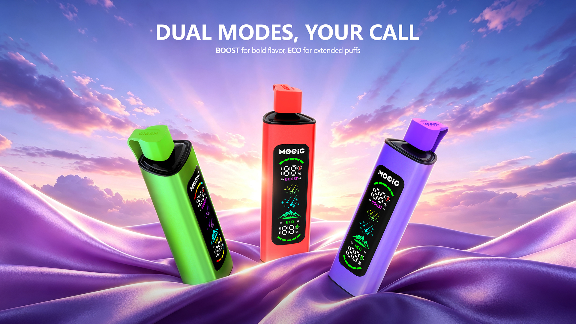 Mocig Disposable Vape PEAK Ultra DTL E-SHISHA Big Smart LED Screen 80K Puffs E-liqiud Capacity Nicotine 0% 2% 5% Electronic cigarette